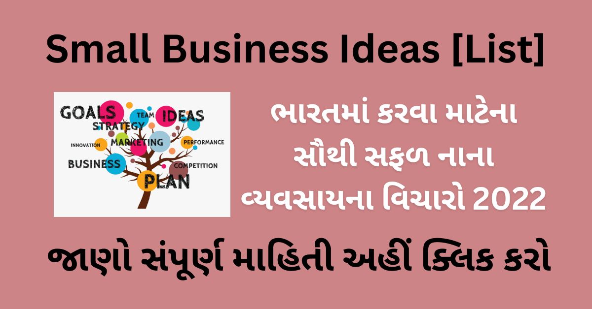 Small Business Ideas List